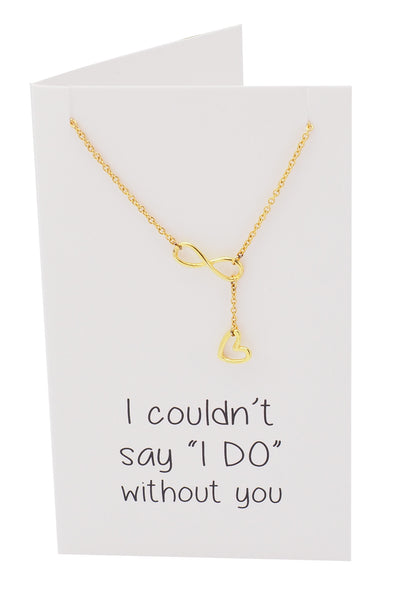 Kate Infinity Heart Lariat Necklace