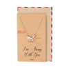 Dazzle Mother Daughter Necklace Dolphin Pendant I'm Always With You Jewelry Greeting Card