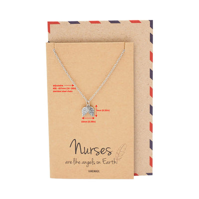 Dina Nurse Jewelry with Angel Wings Pendant