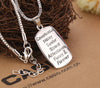 Jeann Mother Daughter Chain Necklace With "The love between mother and daughter" Letter Pendant