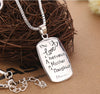 Jeann Mother Daughter Chain Necklace With "The love between mother and daughter" Letter Pendant