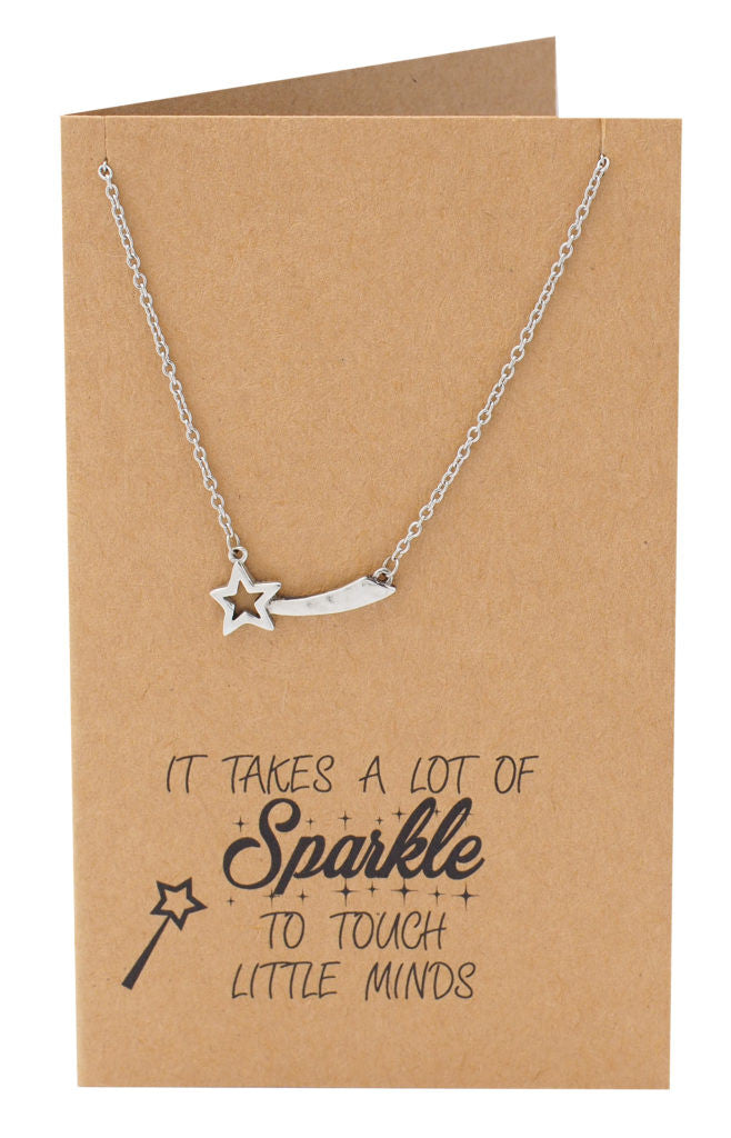 Courtney Teacher Quotes Gifts Star Jewelry and Thank You Cards