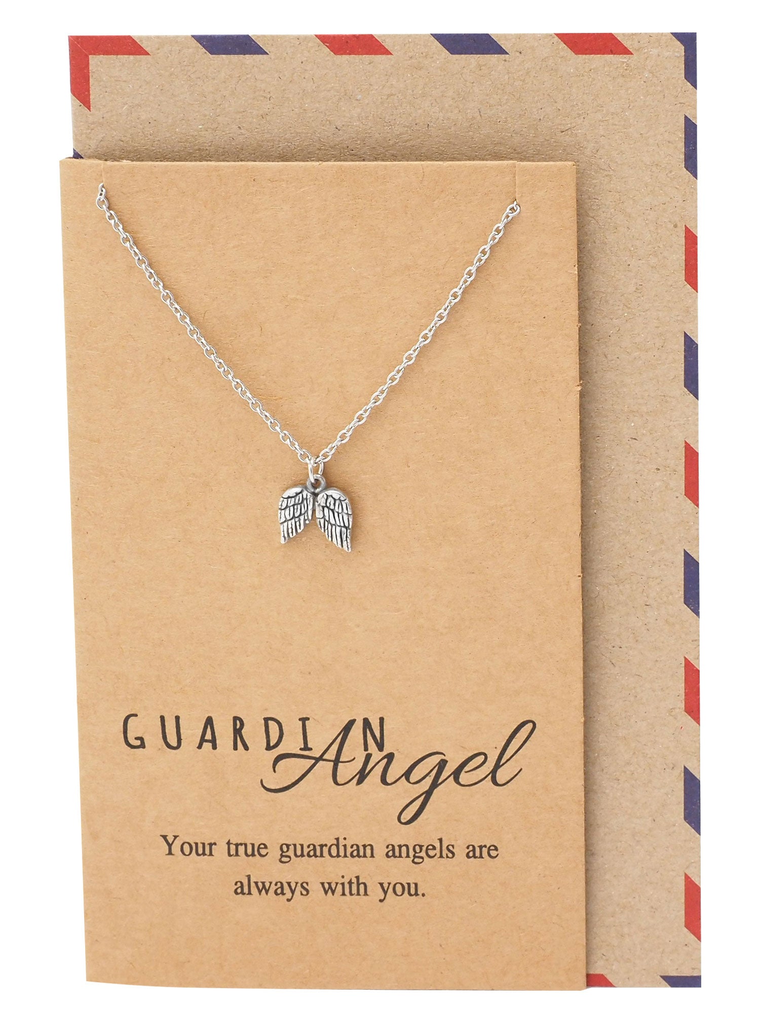 Cassiel Guardian Angel Wings Necklace