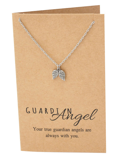 Cassiel Guardian Angel Wings Necklace