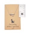 Hattie Resting Cat Pendant Necklace