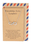 Shannon Infinity Arrow Friendship Necklace for Women with Inspirational Quote