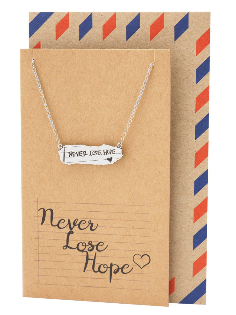 Susan Never Lose Hope Inspirational Jewelry