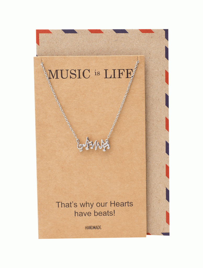 Jana Heartbeat Music Note Necklace