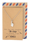 Ollie Gifts for Mom, Dad, Cooks Butcher Knife Necklace and Greeting Card