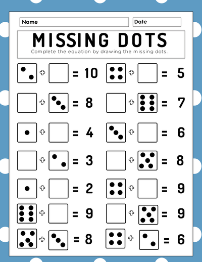 Free Back-To-School Printables Math Activity Sheets