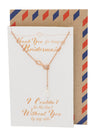 Wendy Infinity Pearl Lariat Necklace for Women