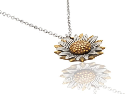 Yamileth Sunflower Pendant Necklace