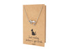 Hattie Resting Cat Pendant Necklace