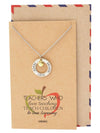 Bryce Teachers Gifts, Teach Love Inspire Necklace and Thank You Card