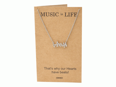 Jana Heartbeat Music Note Necklace