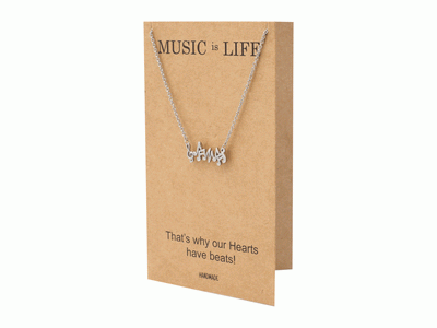 Jana Heartbeat Music Note Necklace