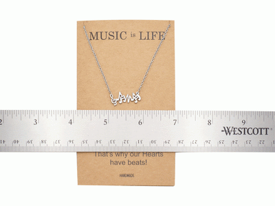 Jana Heartbeat Music Note Necklace