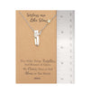 Gracyn Sisters and Star Pendant Necklace, Gifts for Best Friends with Greeting Card