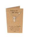 Gracyn Sisters and Star Pendant Necklace, Gifts for Best Friends with Greeting Card