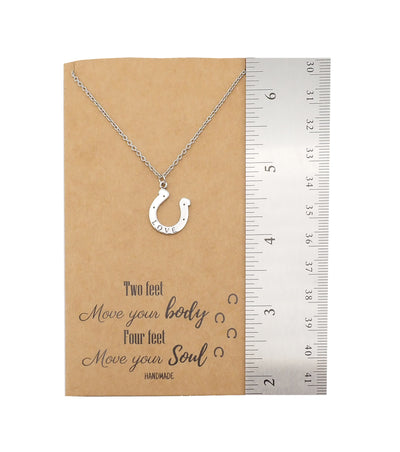 Danielle Horseshoe Necklace, Good Luck Gifts for Horse Lovers