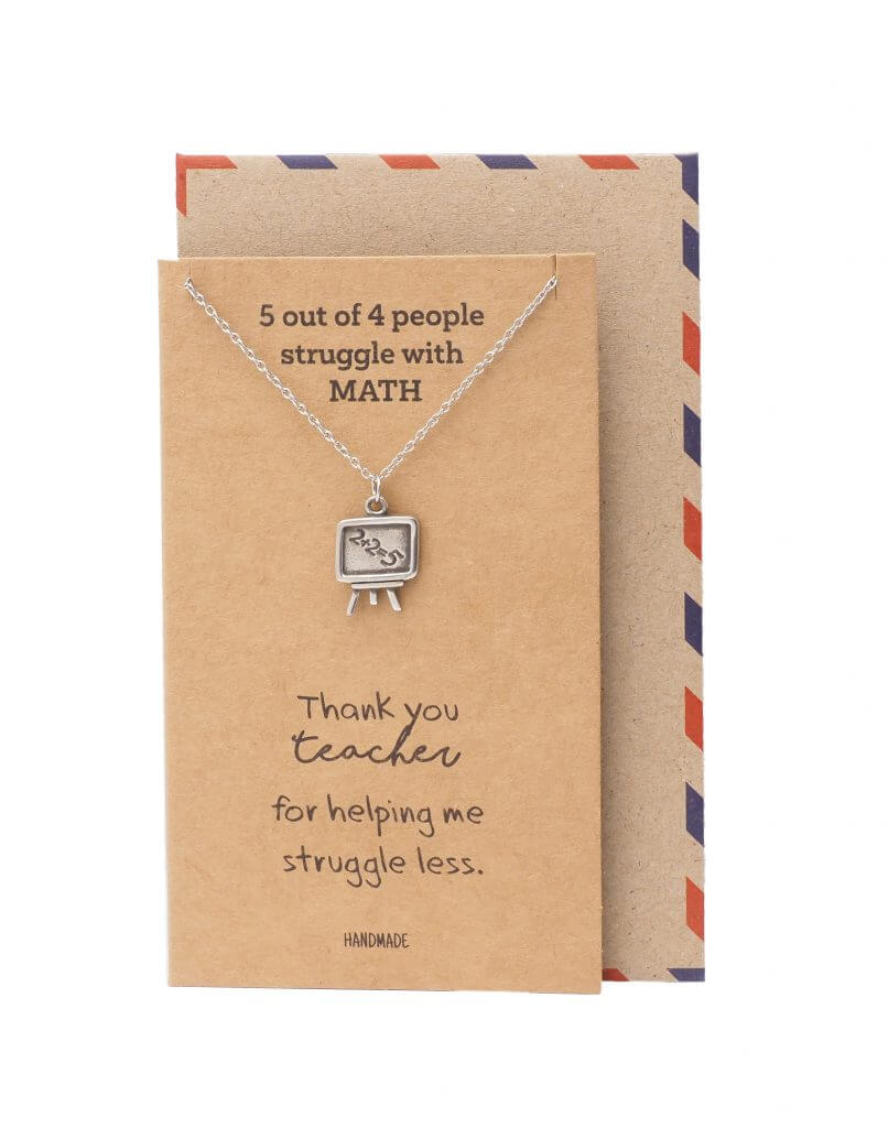 Vashti Math Teacher Gifts, Inspirational Quote on Greeting Card