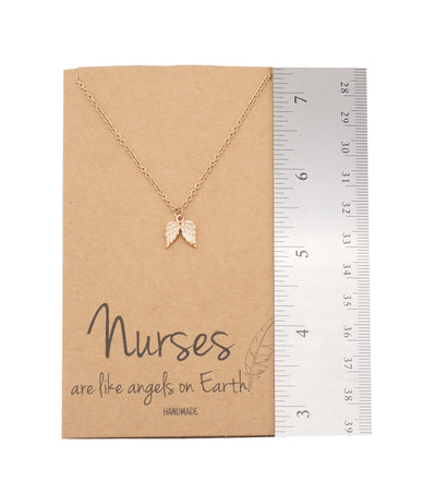 Dina Nurse Jewelry with Angel Wings Pendant