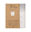 Gracyn Sisters and Star Pendant Necklace, Gifts for Best Friends with Greeting Card