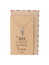 Mab Dog Under the Tree Pendant Necklace Pet Quotes Greeting Card