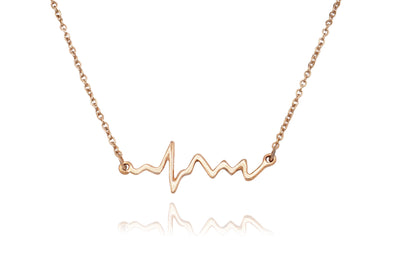 Macaria Electrocardiogram Heartbeat Necklace, Nurse Gifts