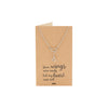 Tasha Heart Lariat Angel Wing Necklace, Sympathy Gifts