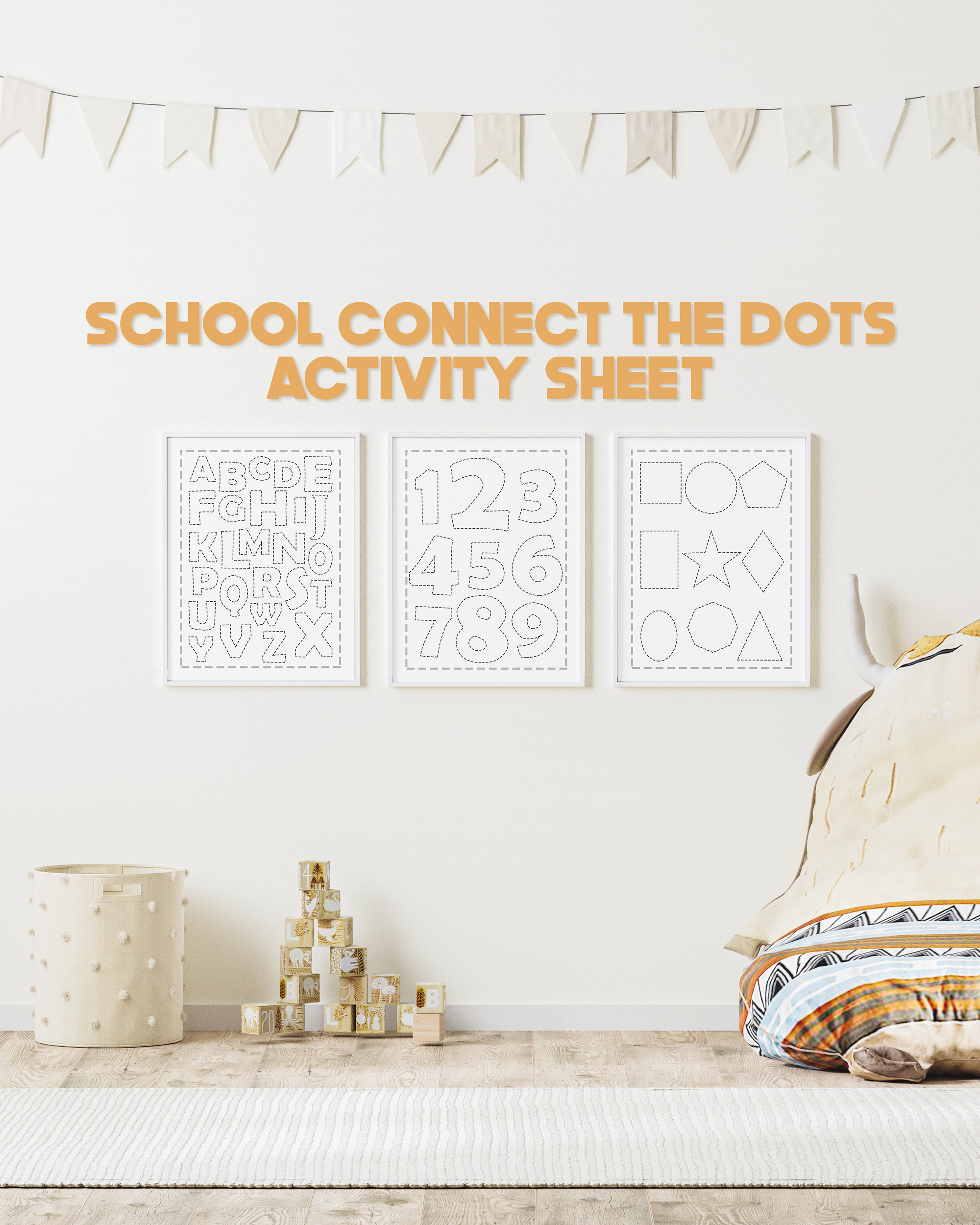 Free Back-To-School Printables Connect the Dots Activity Sheets Poster