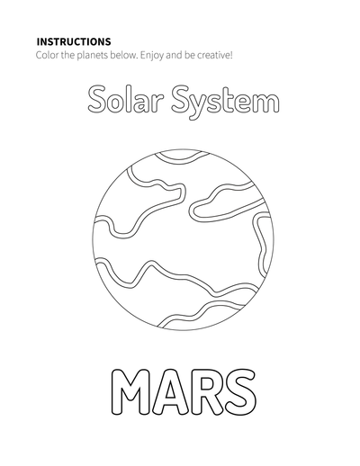 Free Back-To-School Printables Science Planet Coloring Pages Activity Sheets