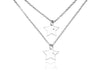 Macy Best Friend Necklaces with Matching Star Pendant, Friendship Necklace for 2