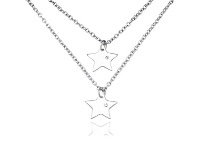 Macy Best Friend Necklaces with Matching Star Pendant, Friendship Necklace for 2