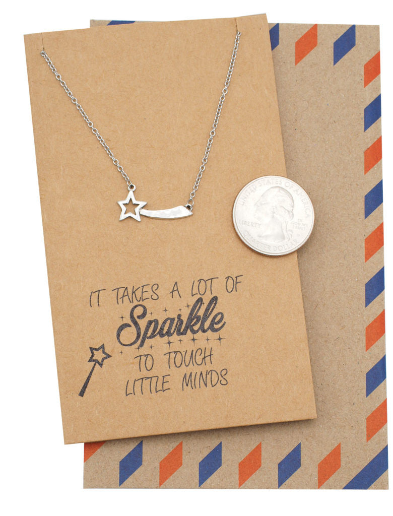 Courtney Teacher Quotes Gifts Star Jewelry and Thank You Cards
