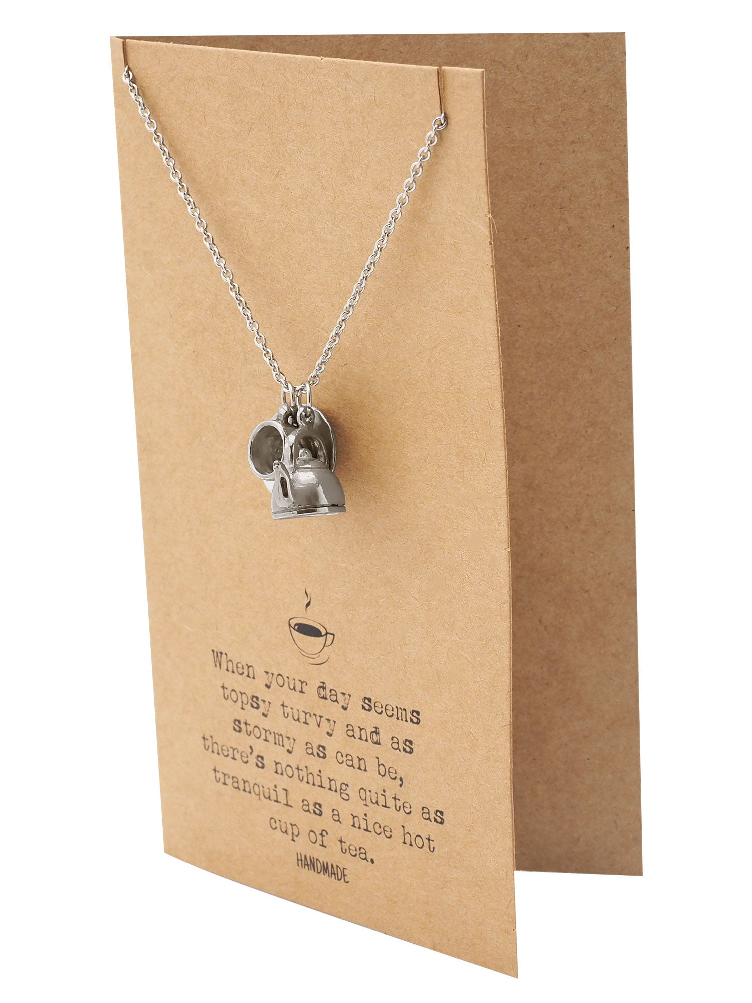 Liz Teacup Teapot Necklace
