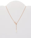 Wendy Infinity Pearl Lariat Necklace for Women