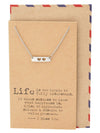 Tilly Heart Bar Necklace Long Distance Relationship Best Friend Gifts Miss You Cards