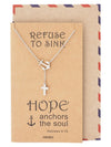 Jermaine Cross Lariat Anchor Necklace