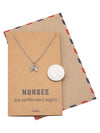 Myka Nurse Jewelry with Angel Wings Pendant