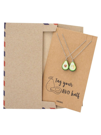 Avocado Pendant Matching Necklace for Women