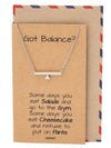 Janine Balance Pendant Necklace for Women Greeting Card