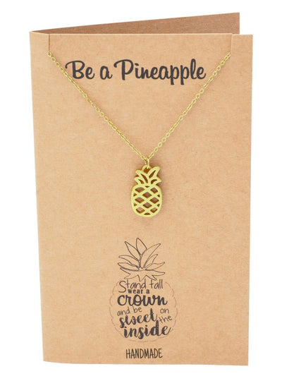 Khalee Pineapple Charm Necklace for Women