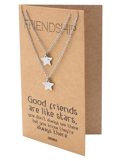 Macy Best Friend Necklaces with Matching Star Pendant