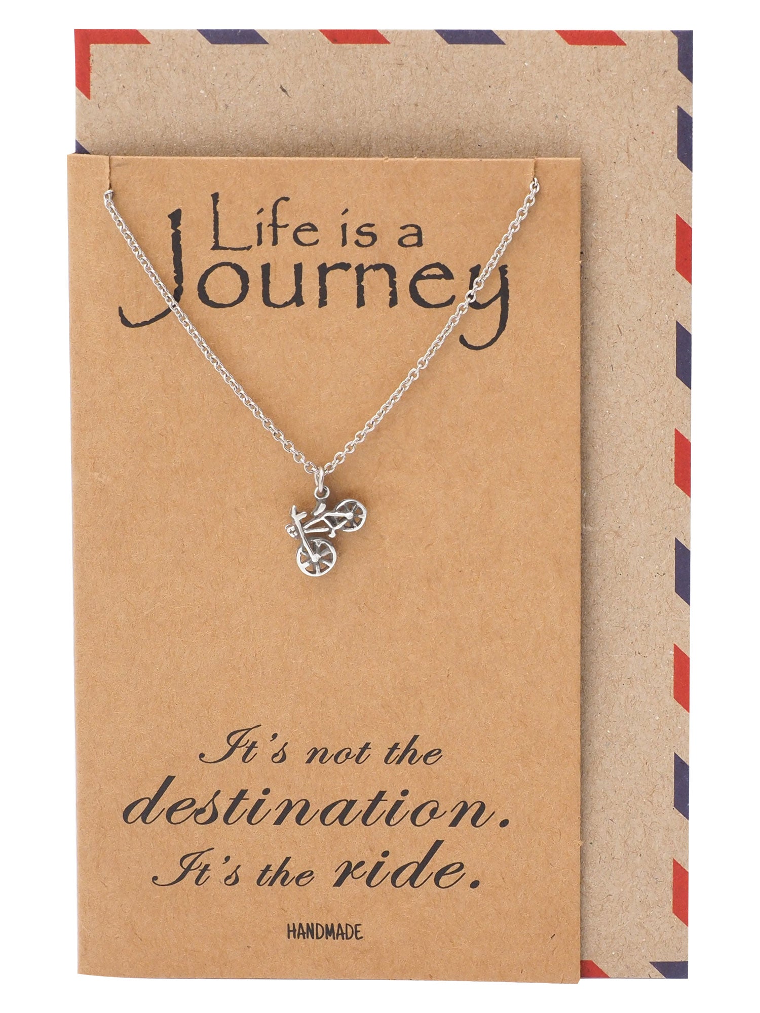 Flo Life is a Journey Necklace Gifts for Cyclists