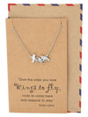 Galina Little Birds on Branch Pendant Necklace for Women