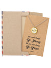 Carla Infinity Arrow with Brave on Plate Pendant Necklace