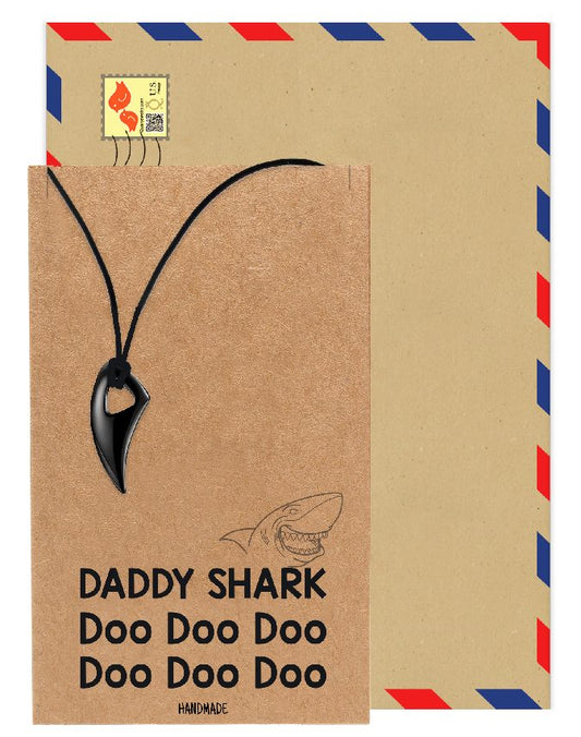 Randall Black Shark Tooth Pendant Necklace