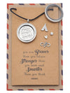 Pamela Locket Necklace with Infinity Arrow, Teepee, Heart and Crystal Charms