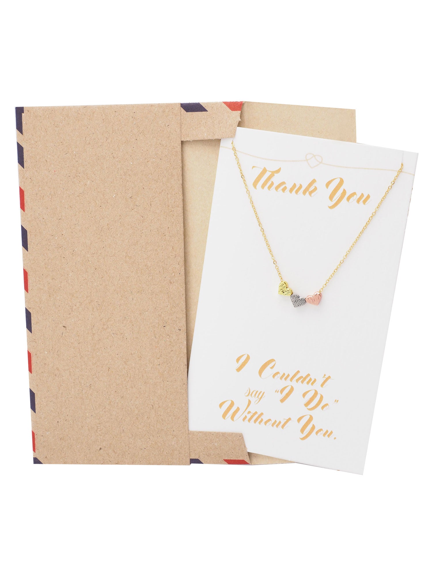 Lyka Triple Heart Pendant Necklace for Women